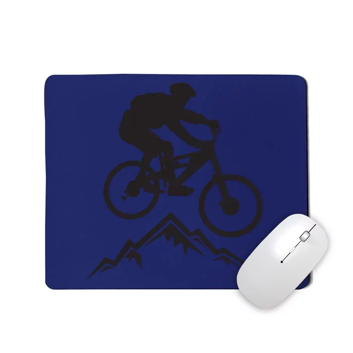 Mountain Biking Mountains Terrain MTB Biker Graphic Mousepad