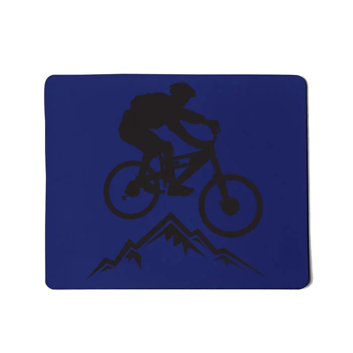 Mountain Biking Mountains Terrain MTB Biker Graphic Mousepad