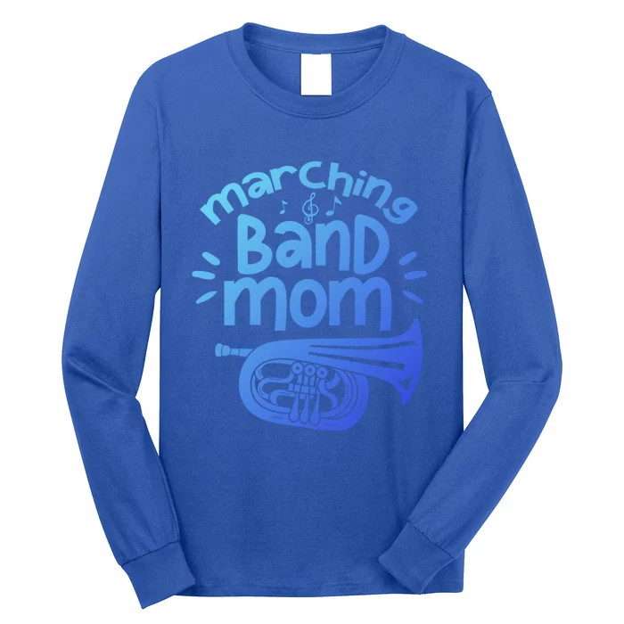 Marching Band Mom Baritone Horn Euphonium Player Gift Long Sleeve Shirt