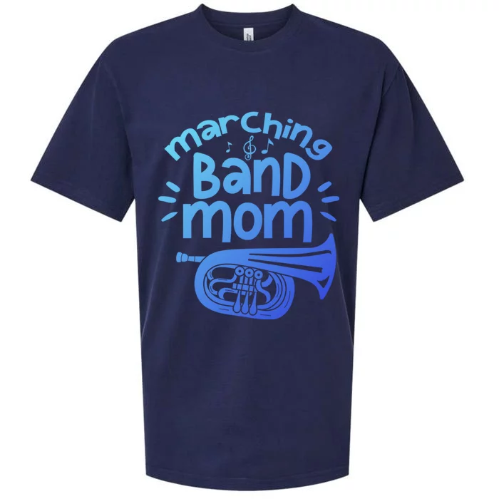 Marching Band Mom Baritone Horn Euphonium Player Gift Sueded Cloud Jersey T-Shirt