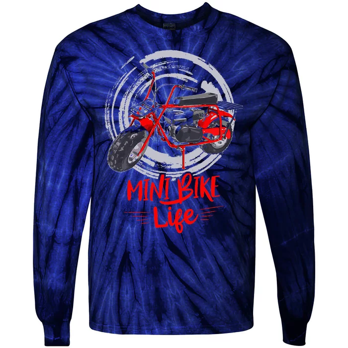 Mini Bike Mini Dirt Bike Mini Bikes For Adults Mini Bike Tie-Dye Long Sleeve Shirt