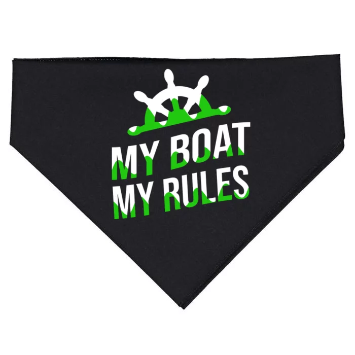 My Boat My Rules USA-Made Doggie Bandana