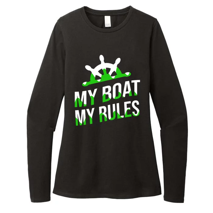 My Boat My Rules Womens CVC Long Sleeve Shirt