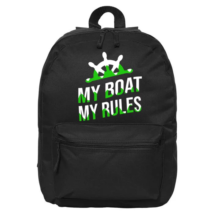 My Boat My Rules 16 in Basic Backpack