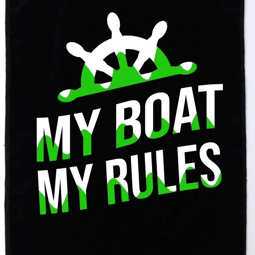 My Boat My Rules Platinum Collection Golf Towel