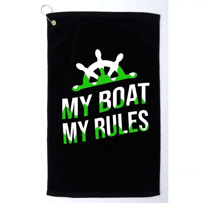 My Boat My Rules Platinum Collection Golf Towel