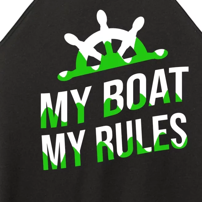 My Boat My Rules Women’s Perfect Tri Rocker Tank