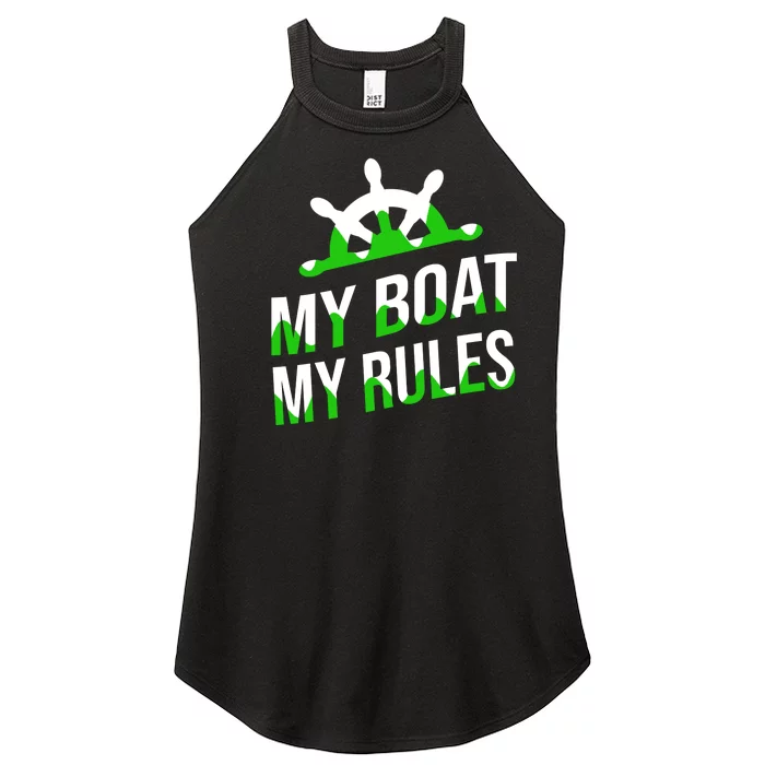 My Boat My Rules Women’s Perfect Tri Rocker Tank