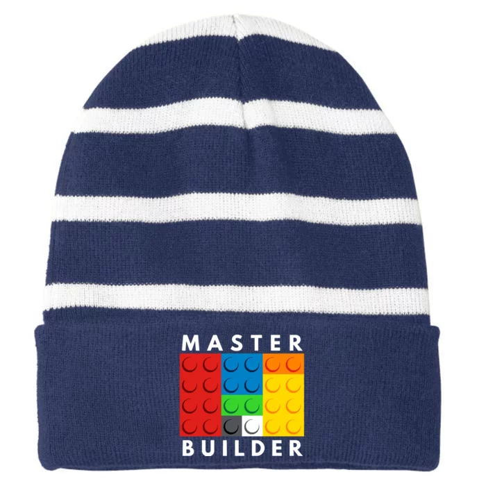 Master Builder Striped Beanie with Solid Band