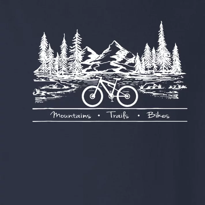 Mountain Bike MTB Mountains Trails Bikes Toddler Long Sleeve Shirt