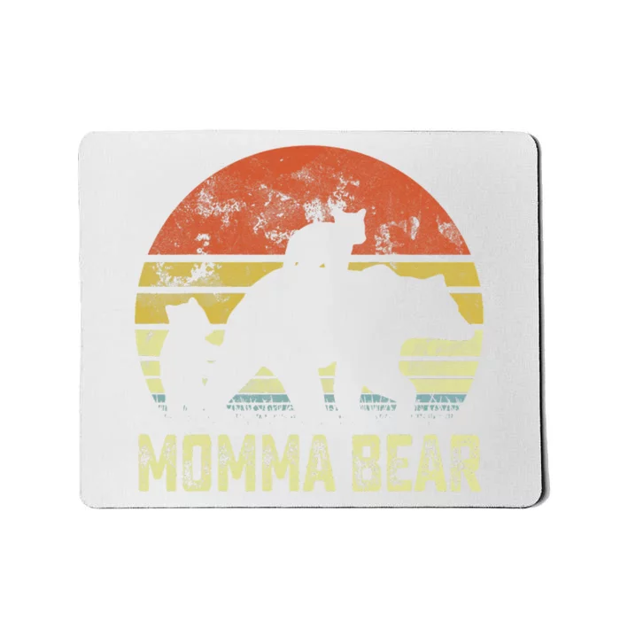 momma bear matching family cub 2 mors day Mousepad