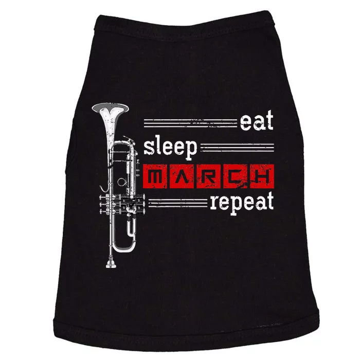 Marching Band Musician Trumpeter Gift Music Trumpet Doggie Tank