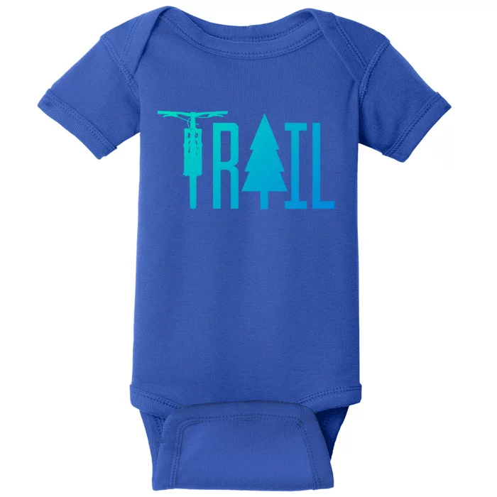 Mountain Bike Mtb Downhill Biking Cycling Biker Gift Cool Gift Baby Bodysuit