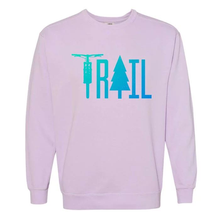 Mountain Bike Mtb Downhill Biking Cycling Biker Gift Cool Gift Garment-Dyed Sweatshirt