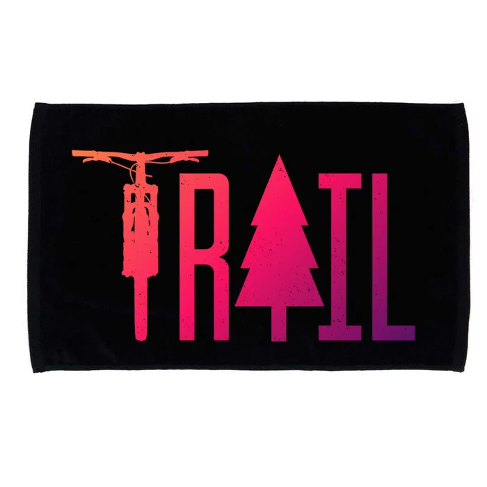 Mountain Bike Mtb Downhill Biking Cycling Biker Gift Cool Gift Microfiber Hand Towel