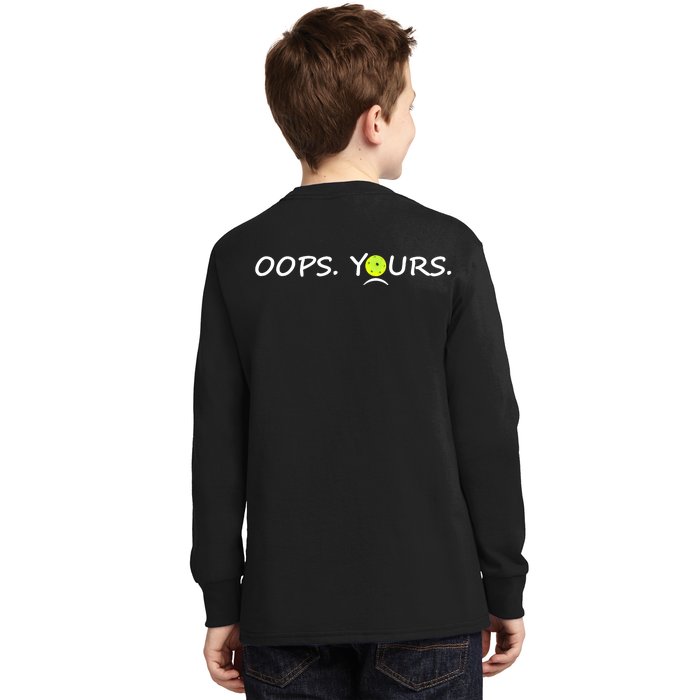 My Boy Might Not Always Swing Watch Your Mouth Front & Back Kids Long Sleeve Shirt