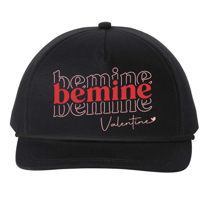 Matching Be Mine Valentines Heart Sweet Love Valentine's Day Gift Snapback Five-Panel Rope Hat