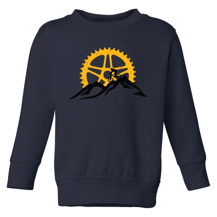 Mountain Bike MTB Downhill Biking Toddler Sweatshirt