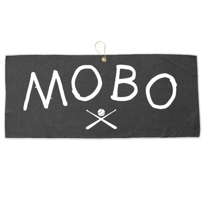 Modern Baseball Mobo Embroidered Large Microfiber Waffle Golf Towel