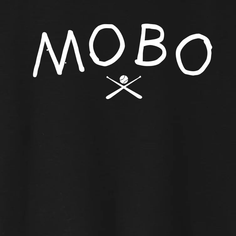 Modern Baseball Mobo Embroidered Women's Crop Top Tee