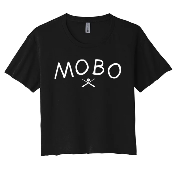 Modern Baseball Mobo Embroidered Women's Crop Top Tee