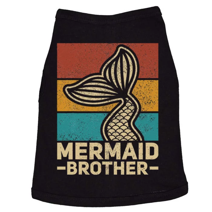 Mermaid Brother Mermaid Birthday Party Outfit Retro Mermaid Doggie Tank