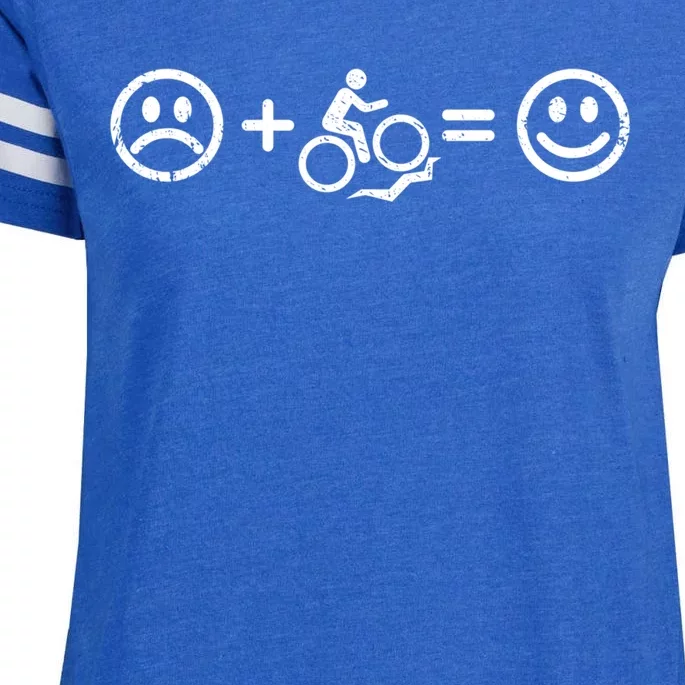 Mountain Biking Makes Happy Funny Gift Mountaingiftbike Lover Gift Enza Ladies Jersey Football T-Shirt