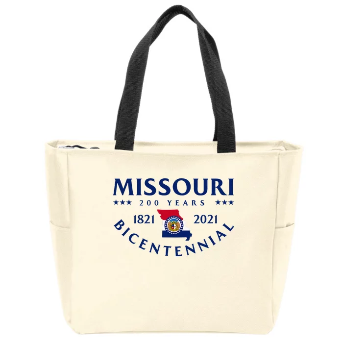 Missouri Bicentennial Zip Tote Bag