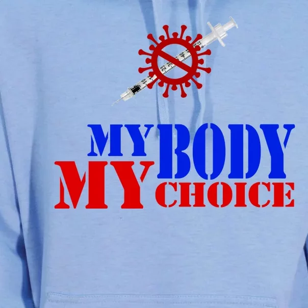 My Body My Choice Anti Vaccine Funny Unisex Surf Hoodie