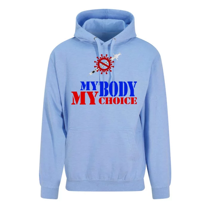 My Body My Choice Anti Vaccine Funny Unisex Surf Hoodie