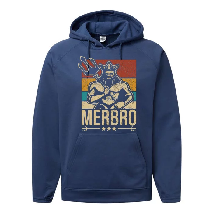 Merbro Brother Mermaid Bro Birthday Costume Party Outfit Gift Performance Fleece Hoodie