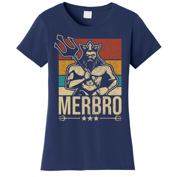 Merbro Brother Mermaid Bro Birthday Costume Party Outfit Gift Women's T-Shirt