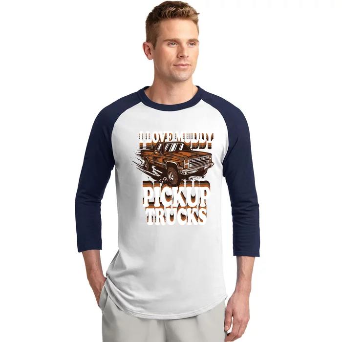 Mud Bogging Mudder Offroad I Love Muddy Pickup Trucks Gift Baseball Sleeve Shirt