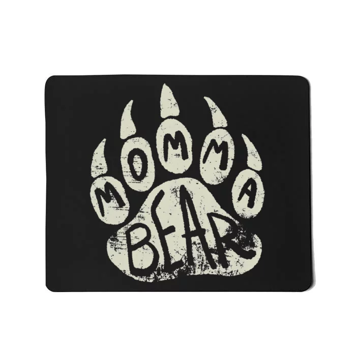 Momma Bear Mama Bear Paw Print Mother's Day Mom Mousepad