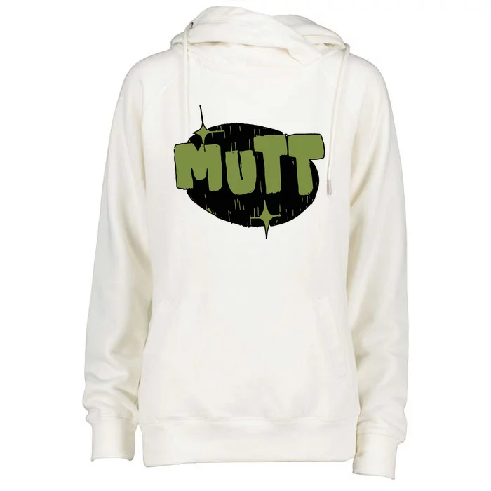 Mutt Bigsquidman Womens Funnel Neck Pullover Hood