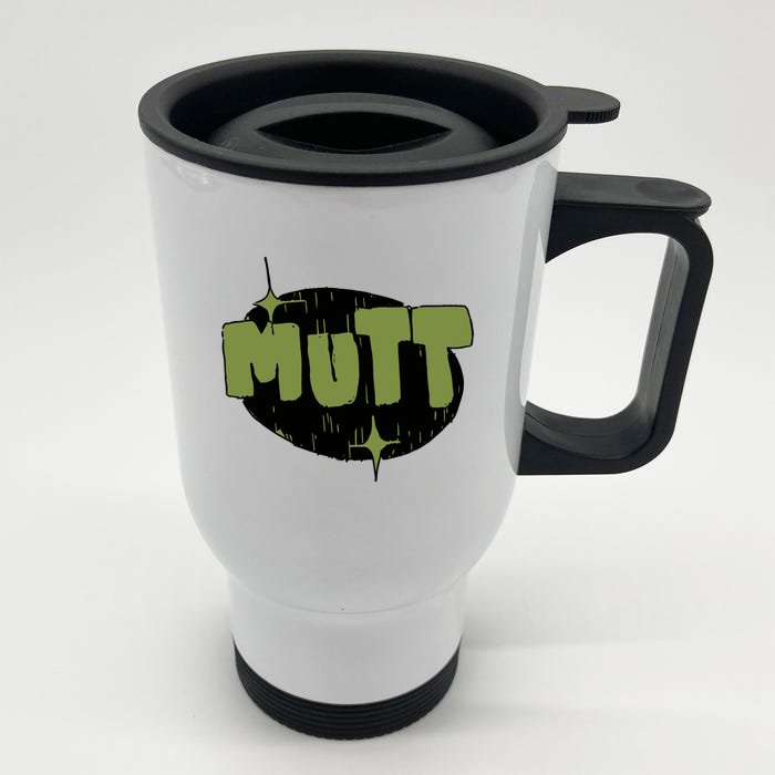 Mutt Bigsquidman Front & Back Stainless Steel Travel Mug