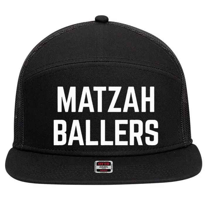 Matzah Ballers 7 Panel Mesh Trucker Snapback Hat