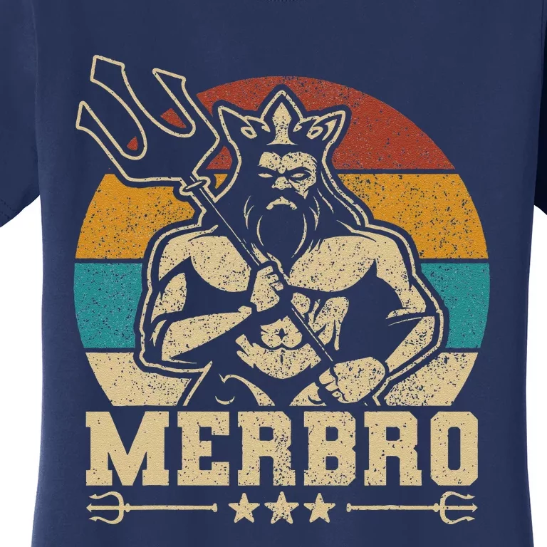 Merbro Brother Mermaid Bro Birthday Costume Party Outfit Women's T-Shirt