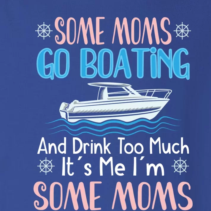 Moms Boating Mom Boat Captain Pontoon Sailor Cruising Cool Gift Toddler Long Sleeve Shirt