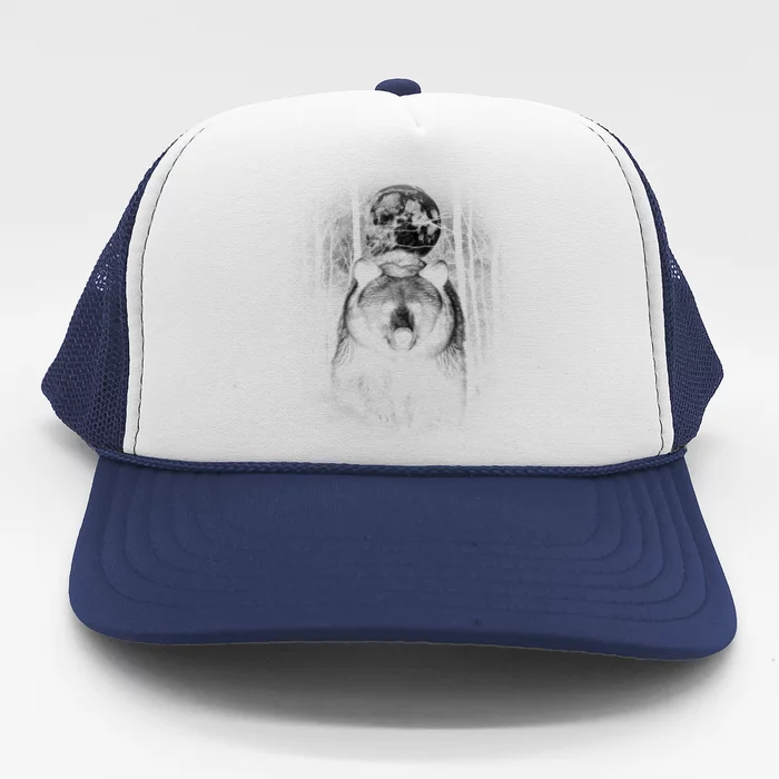 Moonlight Bear Trucker Hat