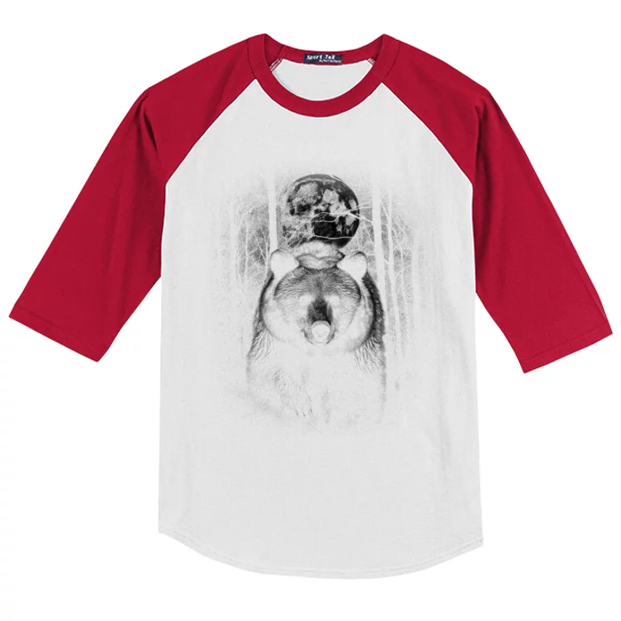 Moonlight Bear Kids Colorblock Raglan Jersey