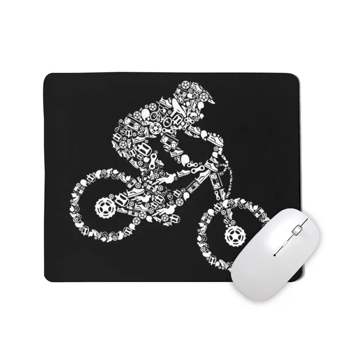 Mountain Bike Mtb Downhill Biking Cycling Biker Mousepad