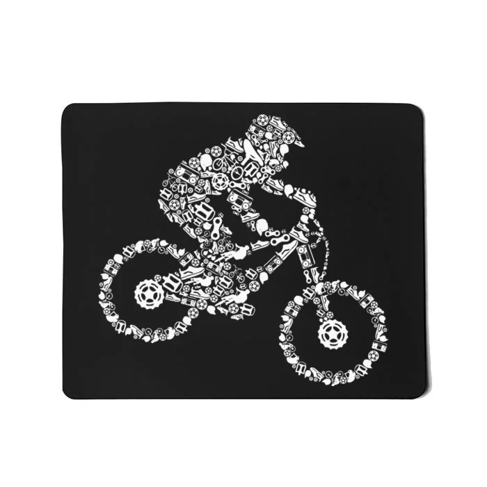 Mountain Bike Mtb Downhill Biking Cycling Biker Mousepad