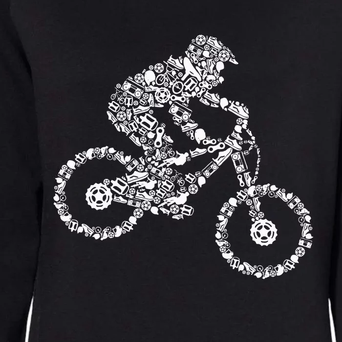 Mountain Bike Mtb Downhill Biking Cycling Biker Womens California Wash Sweatshirt