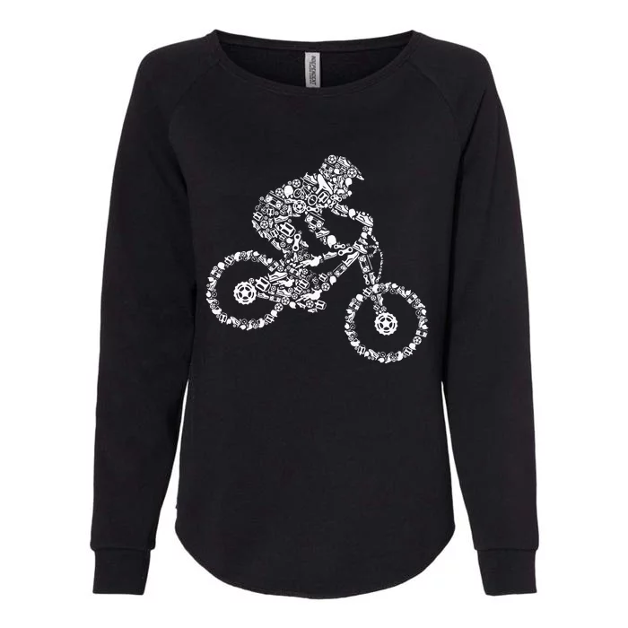 Mountain Bike Mtb Downhill Biking Cycling Biker Womens California Wash Sweatshirt