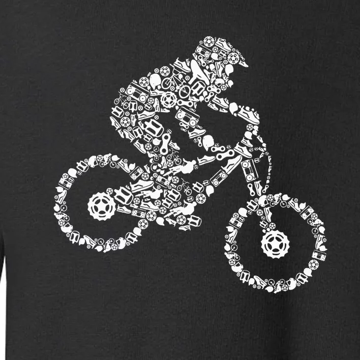 Mountain Bike Mtb Downhill Biking Cycling Biker Toddler Sweatshirt