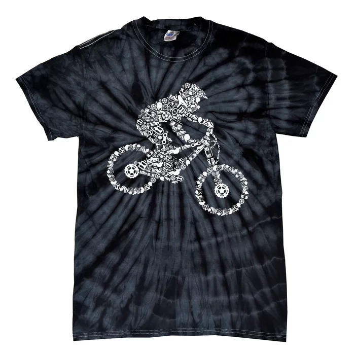 Mountain Bike Mtb Downhill Biking Cycling Biker Tie-Dye T-Shirt