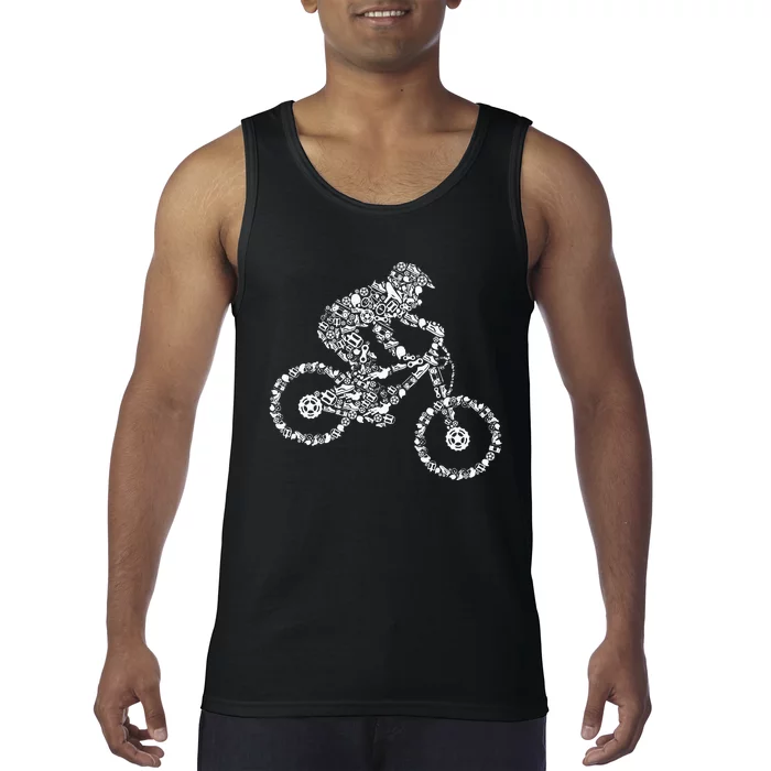 Mountain Bike Mtb Downhill Biking Cycling Biker Tank Top