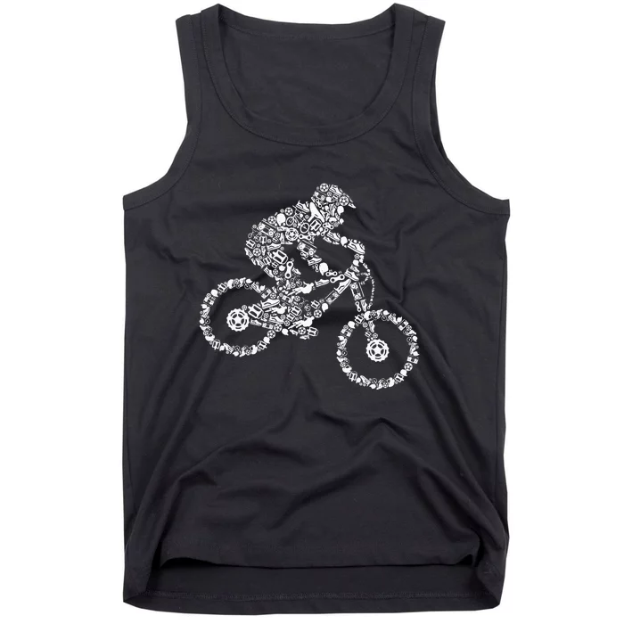 Mountain Bike Mtb Downhill Biking Cycling Biker Tank Top