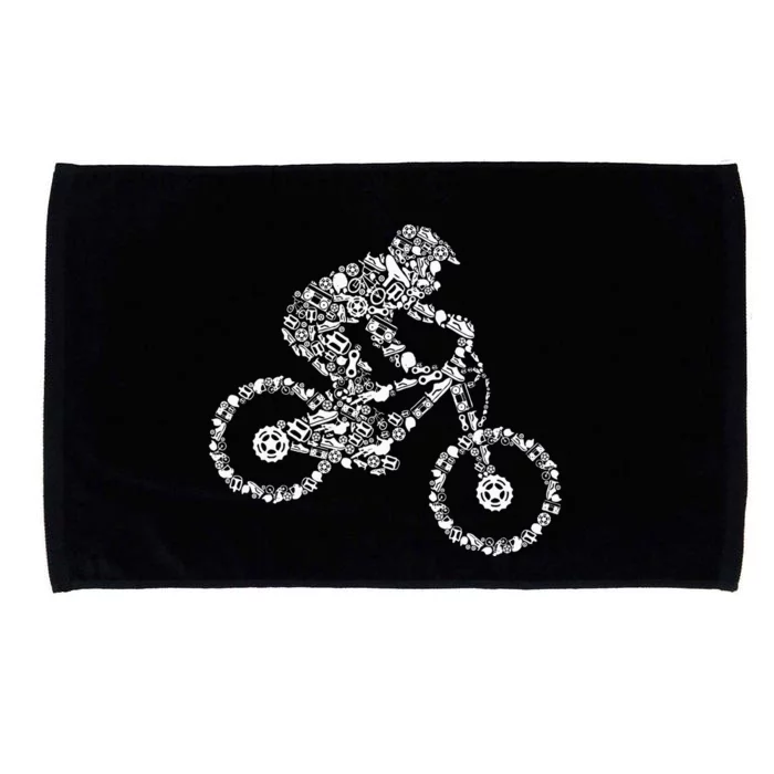 Mountain Bike Mtb Downhill Biking Cycling Biker Microfiber Hand Towel